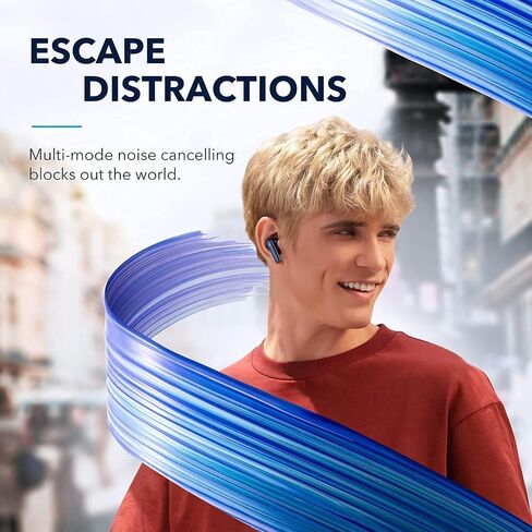 Soundcore by Anker Life P3 Noise Cancelling Earbuds, Thumping Bass, 6 Mics for Clear Calls, Multi Mode Noise Cancelling, 35H Playtime, Wireless Charging, Soundcore App, Customized Sound(Renewed) in Saudi Arabia