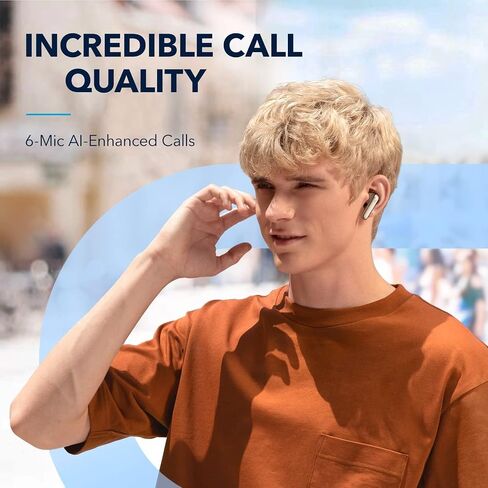 Soundcore by Anker Life P3 Noise Cancelling Earbuds, Thumping Bass, 6 Mics for Clear Calls, Multi Mode Noise Cancelling, 35H Playtime, Wireless Charging, Soundcore App, Customized Sound(Renewed) in Saudi Arabia