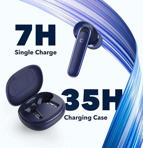 Soundcore by Anker Life P3 Noise Cancelling Earbuds, Thumping Bass, 6 Mics for Clear Calls, Multi Mode Noise Cancelling, 35H Playtime, Wireless Charging, Soundcore App, Customized Sound(Renewed) in Saudi Arabia