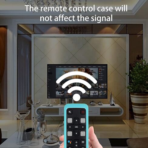 CHUNGHOP Protective Silicone Remote Case for TCL RC802V FMR1 FNR1 Smart Voice Remote Control, Shockproof, Washable and Skin-Friendly, Anti-Lost Remote Cover with Loop (Black) in Saudi Arabia