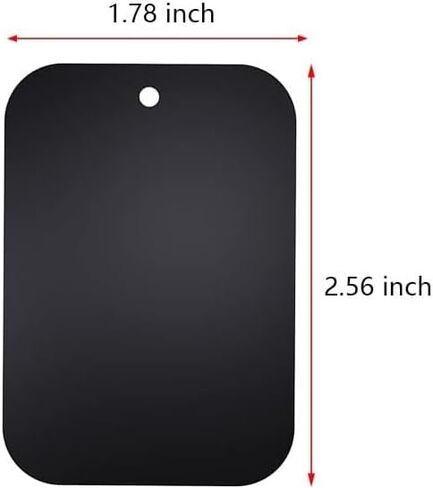 Universal Metal Plate 4 Pack for Magnetic Phone Car Mount Holder Cradle with Adhesive (Compatible with Magnetic Mounts) -4Rectangle Black in Saudi Arabia