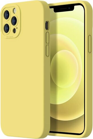 حافظة مصممة لهاتف iPhone 15 Pro - حماية محسنة للكاميرا - بطانة ناعمة من الألياف الدقيقة بالداخل - حافظة هاتف واقية مقاومة للصدمات من السيليكون السائل مقاس 6.1 بوصة للرجال والنساء والفتيات - وردي فاقع in Kuwait