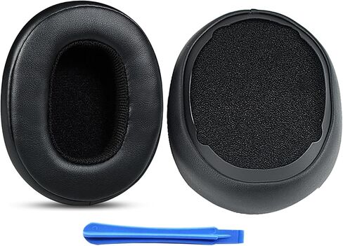 Replacement Ear Pads Cushion for Skullcandy Crusher Wireless Crusher Evo Crusher ANC Hesh 3 Hesh EVO Hesh ANC Headphones, Headset Ear Cups Cover Repair Parts Black in Saudi Arabia
