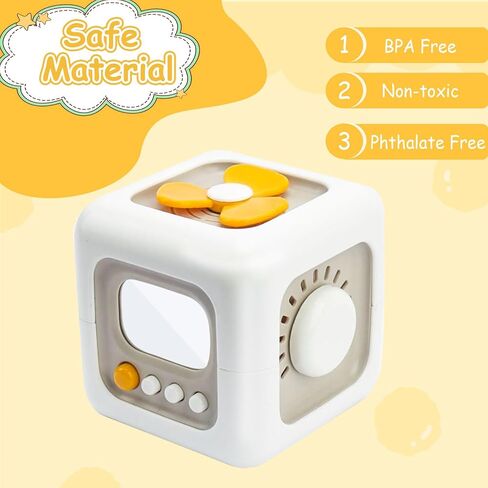 Montessori Busy Cube for Toddlers, Baby Montessori Toys Activity Cube Baby Sensory Travel Toys for Toddlers 12M+ Educational Learning Toy First Birthday Gift for Boys and Girls in Saudi Arabia