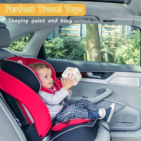 Montessori Busy Cube for Toddlers, Baby Montessori Toys Activity Cube Baby Sensory Travel Toys for Toddlers 12M+ Educational Learning Toy First Birthday Gift for Boys and Girls in Saudi Arabia