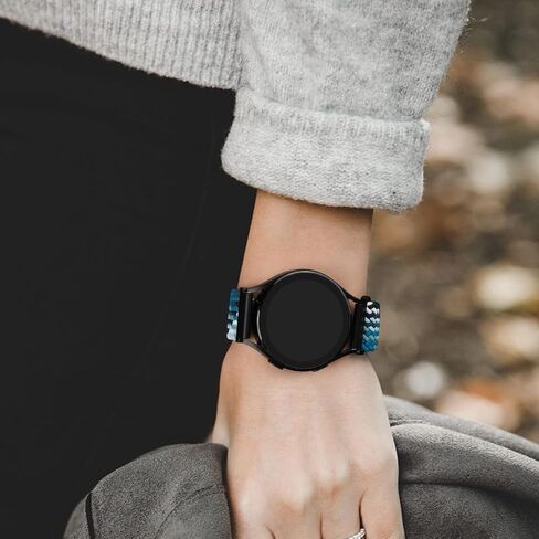 Braided Band Compatible with Garmin Venu/Venu Sq/Venu 2 Plus Watch Band Women Men, 20mm Soft Nylon Sport Replacement Strap for Garmin Venu Watch Band in Saudi Arabia