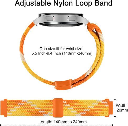 Braided Band Compatible with Garmin Venu/Venu Sq/Venu 2 Plus Watch Band Women Men, 20mm Soft Nylon Sport Replacement Strap for Garmin Venu Watch Band in Saudi Arabia