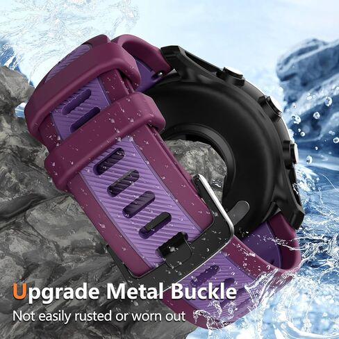 متوافق مع سوار ساعة Garmin Forerunner 265/255، سوار رياضي من السيليكون 22 مم لساعة Garmin Venu 3/Venu 2/Vivoactive 4/Forerunner 265/255 الذكية in Kuwait