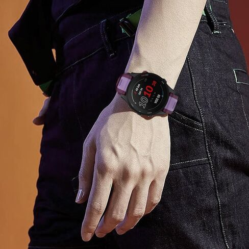 متوافق مع سوار ساعة Garmin Forerunner 265/255، سوار رياضي من السيليكون 22 مم لساعة Garmin Venu 3/Venu 2/Vivoactive 4/Forerunner 265/255 الذكية in Kuwait