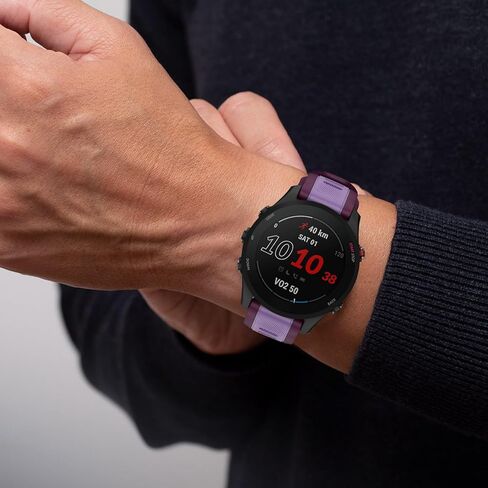 متوافق مع سوار ساعة Garmin Forerunner 265/255، سوار رياضي من السيليكون 22 مم لساعة Garmin Venu 3/Venu 2/Vivoactive 4/Forerunner 265/255 الذكية in Kuwait