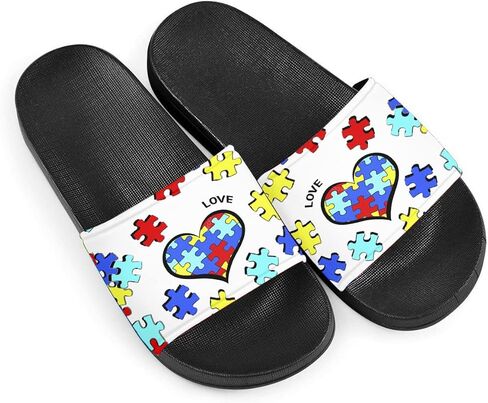 Novelty Animals Pattern Women's Slide Sandals, Casual Soft Sole Open Toe Non-Slip Single Band Slide Sandals in Saudi Arabia