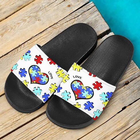 Novelty Animals Pattern Women's Slide Sandals, Casual Soft Sole Open Toe Non-Slip Single Band Slide Sandals in Saudi Arabia
