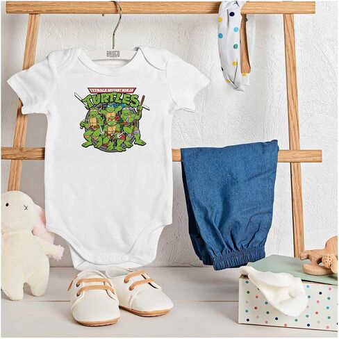 Brisco Brands Teenage Mutant Ninja Turtles Group Baby Romper Boys or Girls in Kuwait