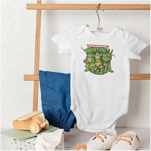 Brisco Brands Teenage Mutant Ninja Turtles Group Baby Romper Boys or Girls in Kuwait