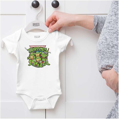 Brisco Brands Teenage Mutant Ninja Turtles Group Baby Romper Boys or Girls in Kuwait
