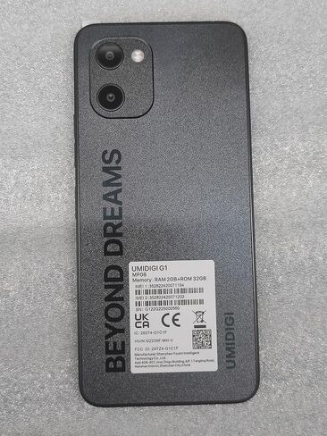UMIDIGI Cell Phone G1, Android12 Unlocked Cell Phone, Dual Sim 4G LTE Mobile Phone, 3+32GB 256G Expandable, 6.52" HD+, 5150mAh, GSM Unlocked in Saudi Arabia