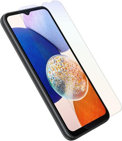 واقي شاشة OtterBox ALPHA GLASS المضاد للميكروبات مع واقي من الضوء الأزرق لهاتف Samsung Galaxy A14 5G - شفاف in Saudi Arabia