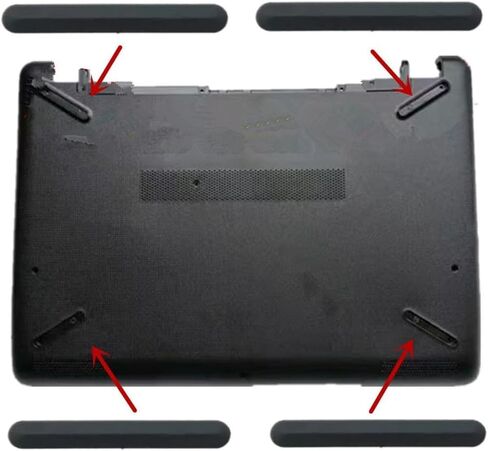 4 قطعة استبدال الجزء السفلي قواعد مطاطية شرائط ل HP بافيليون 15-BS 15T-BS 15-BW 15-BR 15Q-BU 250 G6 255 G6 سلسلة أسود in Kuwait
