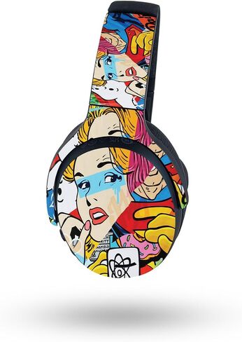 MightySkins Skin Compatible with Skullcandy Crusher ANC 2 - Cartoon Mania | Protective, Durable, and Unique Vinyl Decal wrap Cover | Easy to Apply, Remove, and Change Styles in Saudi Arabia