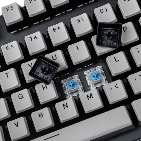 YMDK غير لامع من خلال ملف تعريف OEM PBT Doubleshot Custom Pudding Keycap 87 104 60 Keycaps للوحة المفاتيح الميكانيكية لمفتاح MX (غطاء المفاتيح فقط) (قاعدة سوداء علوية للقهوة) in Kuwait