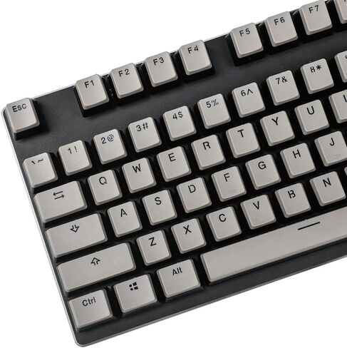 YMDK غير لامع من خلال ملف تعريف OEM PBT Doubleshot Custom Pudding Keycap 87 104 60 Keycaps للوحة المفاتيح الميكانيكية لمفتاح MX (غطاء المفاتيح فقط) (قاعدة سوداء علوية للقهوة) in Kuwait