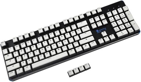 YMDK Non Shine Through OEM Profile PBT Doubleshot Custom Pudding Keycap 87 104 60 Keycaps for MX switch Mechanical Keyboard (Only Keycap) (Coffee Top Black Base) in Kuwait