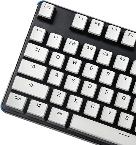 YMDK Non Shine Through OEM Profile PBT Doubleshot Custom Pudding Keycap 87 104 60 Keycaps for MX switch Mechanical Keyboard (Only Keycap) (Coffee Top Black Base) in Kuwait