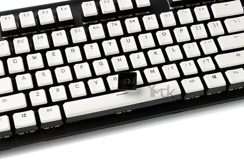 YMDK Non Shine Through OEM Profile PBT Doubleshot Custom Pudding Keycap 87 104 60 Keycaps for MX switch Mechanical Keyboard (Only Keycap) (Coffee Top Black Base) in Kuwait