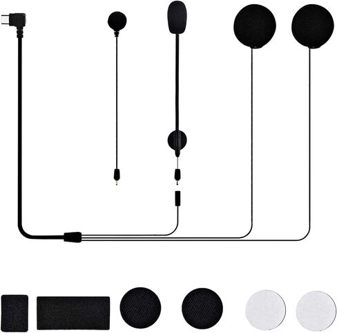 Motorcycle Bluetooth Headset Replacement Parts, Accessories for T1 and T2, Speaker and Microphone for T1 and T2 in Saudi Arabia