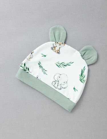 Newborn Baby Boy Clothes Animal Printed Snap Romper Coming Home Outfit 2PCS Baby Jumpsuit Boy Bodysuit 0-9 Months in Saudi Arabia