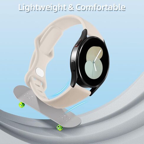 Compatible with Samsung Galaxy Watch 7/6/5/4 Bands 40mm 44mm, 20mm Soft Slim Replacement Wristband for Samsung Watch 7/6 classic Band 47mm 43mm/5/5 Pro 45mm/4/4 Classic 46mm 42mm for Women Men in Saudi Arabia