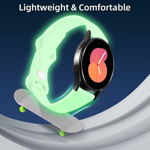 Compatible with Samsung Galaxy Watch 7/6/5/4 Bands 40mm 44mm, 20mm Soft Slim Replacement Wristband for Samsung Watch 7/6 classic Band 47mm 43mm/5/5 Pro 45mm/4/4 Classic 46mm 42mm for Women Men in Kuwait