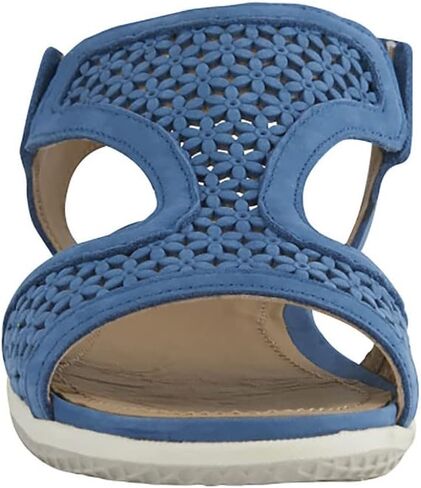 David Tate Womens Lazer Nubuck T-Strap Sport Sandals in Saudi Arabia