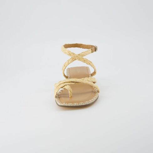 CUSHIONAIRE Women's Wave Block Heel Wrap Sandals +Memory Foam, Wide Widths Available in Saudi Arabia