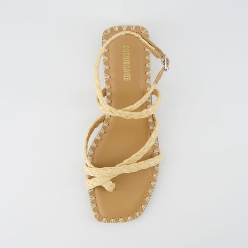 CUSHIONAIRE Women's Wave Block Heel Wrap Sandals +Memory Foam, Wide Widths Available in Saudi Arabia