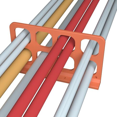 20PCS Cable Chase,Wire Bracket,Cable Support Bracket,Cable Box,for Wire and Cable Management Devices,Orange in Saudi Arabia