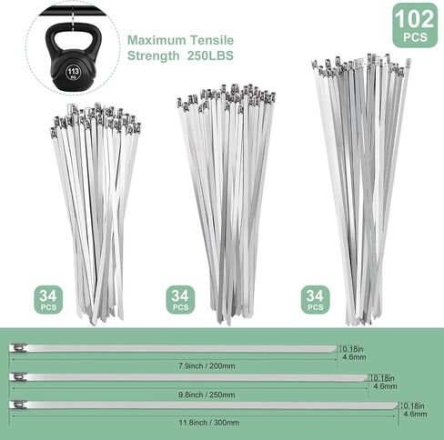 OneLeaf Metal Heavy Duty Zip Ties Tool Set, Stainless Steel Cable Tie Gun for Fastening and Cutting 4mm- 12mm Width Metal Cable Ties, Multifunctional Zip Tie Cutter, Gloves and Metal Zip Ties Remover in Saudi Arabia