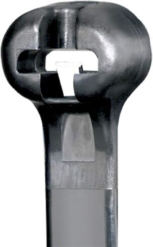 Panduit BT1.5I-M0 Cable Tie, Metal Barb, Intermediate, Weather Resistant Nylon 6.6, 6.1-Inch Length - Black (1000-Pack) in Saudi Arabia