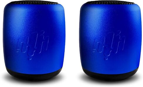 Pure-Hypr Audio SB300 Mini Speaker Pair | Two Portable Bluetooth Speakers | Hours of Quality Music | The Little Speakers with Big Sound | Red in Saudi Arabia