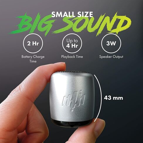 Pure-Hypr Audio SB300 Mini Speaker Pair | Two Portable Bluetooth Speakers | Hours of Quality Music | The Little Speakers with Big Sound | Red in Saudi Arabia