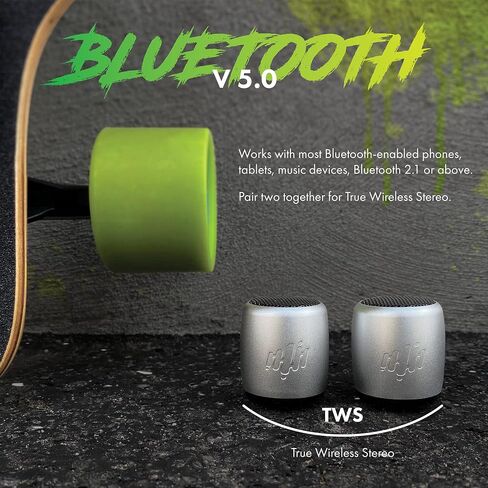 Pure-Hypr Audio SB300 Mini Speaker Pair | Two Portable Bluetooth Speakers | Hours of Quality Music | The Little Speakers with Big Sound | Red in Saudi Arabia