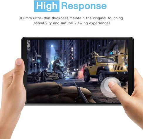 TANTEK [واقي شاشة مكون من عبوتين متوافق مع هاتف Samsung Galaxy Tab A 10.1 2019، موديل SM-T510/T515، طبقة زجاجية مقسى، فائقة الوضوح، مضادة للخدش، خالية من الفقاعات in Kuwait