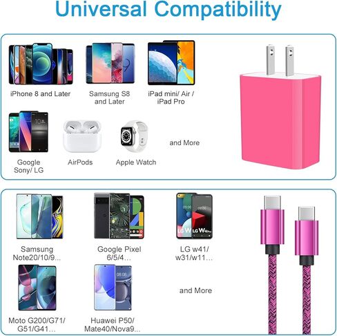 محول طاقة USB C شحن سريع لهاتف Samsung Galaxy S23+ S22 Ultra S21 S20 S10+ A14 A53 A13 A03s A04s A12 A73 A23 Note 20 10 Z Flip4 3، Pixel 7Pro 6Pro 6a 5a 4XL، كتلة USB C 20 واط مع سلك 6FT من النوع C in Kuwait