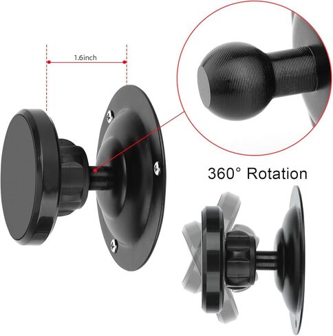 حامل تثبيت على الحائط للكمبيوتر اللوحي iTODOS لأجهزة iPad وiPhone وKindle Fire HD وKindle Paper White وGalaxy Tabs وGoogle Nexus7/11 وSwitch والقارئ الإلكتروني وتعديل 360 درجة متوافق مع الكمبيوتر اللوحي والهاتف مقاس 4 ~ 12.9 بوصة in Kuwait