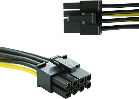 CableCreation 8-Pin PCIe to Dual 4 Pin Molex Power Cable, 2-Pack Molex to PCIe Power Cable for NVIDIA, GeForce,Gigabyte, Sapphire Video Graphics Card etc. 4 Inch/10.16CM in Saudi Arabia