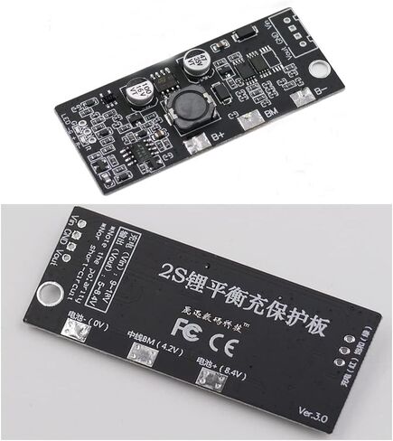 1 قطعة 2S 18650 بطارية ليثيوم ذكي التوازن شحن لوح حماية 18650 ليثيوم الأقمار الصناعية (مع كابل 4pin) in Kuwait
