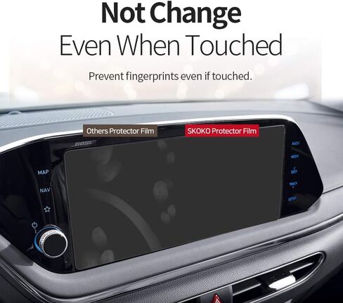 skoko (3 أجزاء في 1) Genesis GV70 2022 2023 2024 واقي شاشة Nevigation Monitor 14.5 بوصة والتحكم في عرض المناخ شاشة تعمل باللمس، فيلم غير لامع، مضاد للخدش، مضاد لبصمات الأصابع، مضاد للوهج in Kuwait