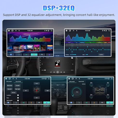 ستيريو سيارة Camecho 8-Core 2+64G Android 13 لسيارة Jeep Renegade 2015-2020، شاشة لمس IPS مقاس 9 بوصات، تشغيل لاسلكي وAndroid Auto، بلوتوث FM/RDS GPS WiFi EQ DSP SWC التحكم الصوتي + كاميرا احتياطية AHD in Saudi Arabia