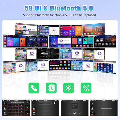 ستيريو سيارة Camecho 8-Core 2+64G Android 13 لسيارة Jeep Renegade 2015-2020، شاشة لمس IPS مقاس 9 بوصات، تشغيل لاسلكي وAndroid Auto، بلوتوث FM/RDS GPS WiFi EQ DSP SWC التحكم الصوتي + كاميرا احتياطية AHD in Saudi Arabia