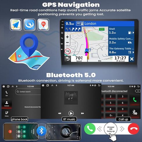 ستيريو سيارة 4+64G 8-Core Android 13 لسيارة Jeep Wrangler 2015-2017 مع CarPlay Android Auto، شاشة لمس IPS 10.1 بوصة وراديو GPS مع وصلة واي فاي مرآة بلوتوث FM RDS DSP EQ SWC كاميرا احتياطية in Saudi Arabia